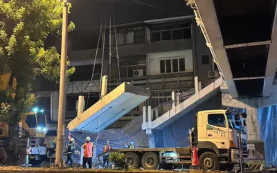 城市通行更安全! 中市建設局三天高效拆除天橋 市民直呼便利