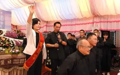 雲林縣莿桐鄉甘西村耆老林合和先生享壽九十一歲今舉行告別式立委縣長等地方人士數百多人皆來送其最後一程