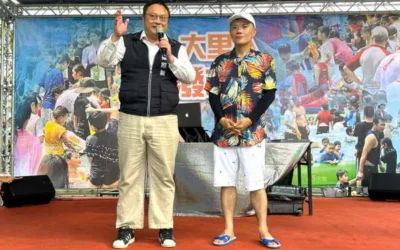 大里人潑水節消暑登場! 鄭副市長讚增進親子互動