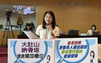 市議員吳瓊華提醒崇德殯儀館原地改建與大肚納骨塔增設,打造現代化永續殯葬設施