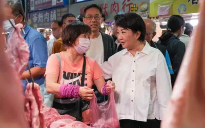 豬肉攤開市!盧市長赴市場關心豬肉供需、價量情形 提供安全衛生美味國產豬肉