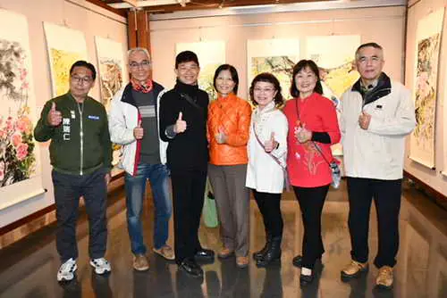 彰化長青學苑國畫進階班江慶章師生展