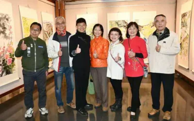 彰化長青學苑國畫進階班江慶章師生展