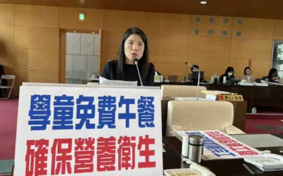 市議員張廖乃綸關切學童營養午餐免費政策推動進度