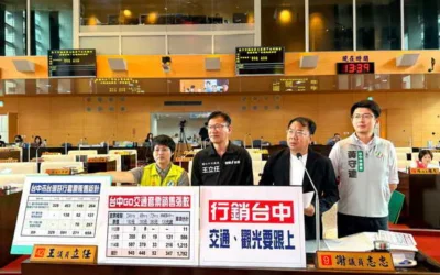 台中市議員謝志忠、王立任、張玉嬿、黃守達聯合質詢行銷台中 交通觀光要跟上