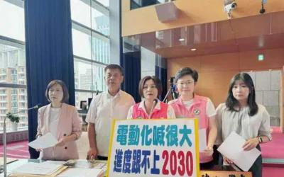 市議員陳雅惠與蕭隆澤、陳俞融、陳淑華、謝家宜、張芬郁等人關心台中市推動2030年公務機車全面電動化政策執行情形