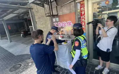 斗六警聯手清潔隊執行清道還路於民 保障交通安全順暢