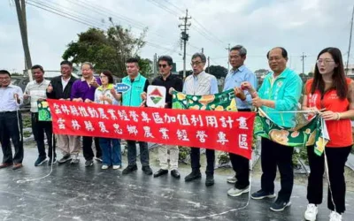 農業部長陳駿季親訪雲林褒忠 劉建國爭取「魚菜共生」升級國家級永續示範基地