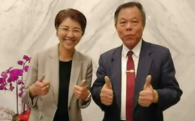 敦和社區頭牙吃丁酒活動 南投縣長許淑華到場同樂