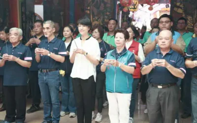 竹山靈德廟城隍宗教文化節開跑 南投縣長許淑華前往敬拜祝壽