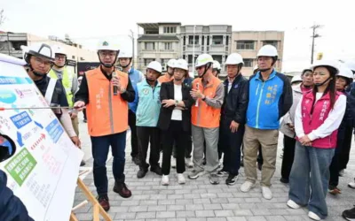 視察和美鎮污水下水道系統第一期水資中心新建工程 即將完工