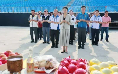 茶博 國慶焰火將登場 許淑華縣長率縣府首長祈福