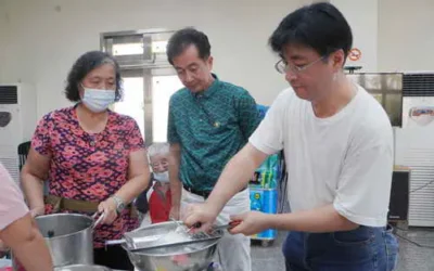 大村有料計畫 大葉大學帶村民體驗客家米苔目