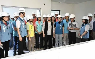 視察彰化縣田中公設民營托嬰中心新建工程 完善社區托育環境