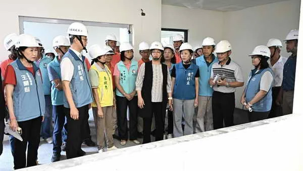 視察彰化縣田中公設民營托嬰中心新建工程 完善社區托育環境