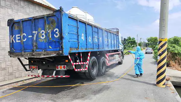 彰化縣防堵禽流感 完成鹿港鎮鵪鶉場撲殺清場消毒工作1