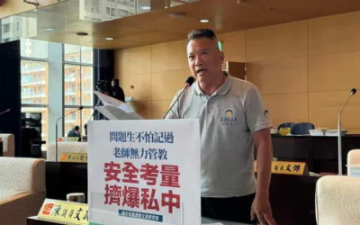 不怕記過校方束手無策 市議員陳文政建議:增加「停學」保障校園安全