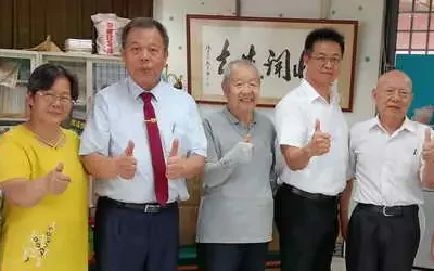 彰化縣後備指揮部政戰處長陳偉峻拜會彰化縣新聞記者公會受到理事長吳三伯伉儷 常務監事張德欽 秘書長林棋 理事温玉沛熱烈歡迎接待