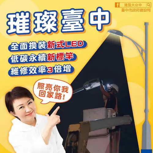 審計報告中市推動路燈維管有成 建設局1