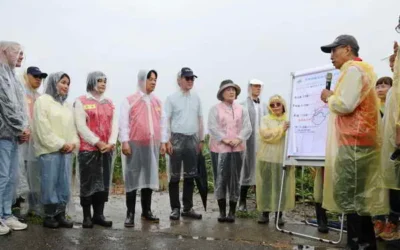 總統賴清德至雲林勘災 張麗善籲儘速公告雲林縣為「全品項、免現勘」農損救助 落實救災不分藍錄