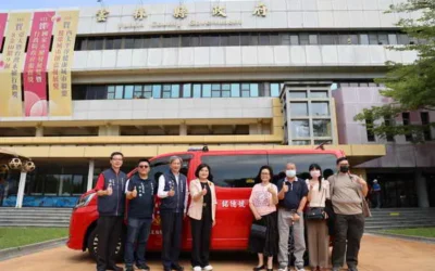 銘億投資開發有限公司負責人張吟女士捐贈消防指揮車及消防裝備器材 張麗善縣長致謝:化小愛為大愛