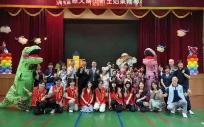 乘夢起飛迎新學期 惠文國小打造航空主題開學日