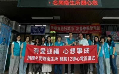 名間鄉衛生所獲贈智慧型十二導程心電圖系統 提升心血管照護量能
