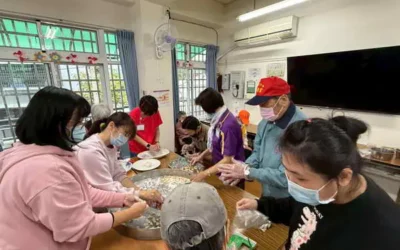 草屯療養院附設北勢里日照中心冬至暖心團圓 攜手長者搓養生五行湯圓迎佳節、吃出健康