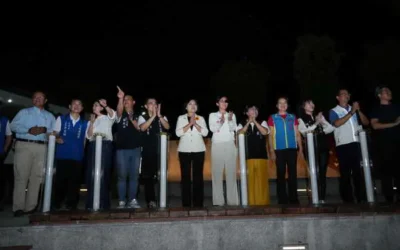 縣長張麗善主持後庄埤親水公園光環境啟燈 營造觀光魅力與生活友善的城市夜色