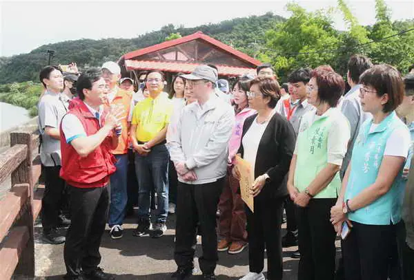 卓揆視察彰化芬園貓羅溪改善工程 王惠美縣長爭取建設經費