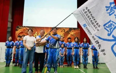 營北國中舞龍隊出訪波蘭巡演 王瑞德副縣長授旗勉勵