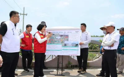 萬興大排綜合治水工程及防颱整備勘查 縣長張麗善:全力啟動事前防汛整備 保護鄉親生命財產安全