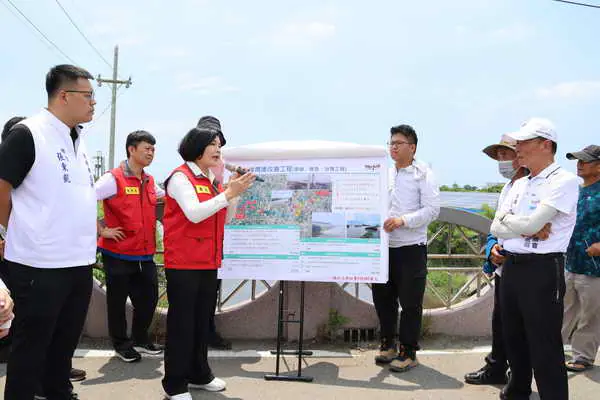 萬興大排綜合治水工程及防颱整備勘查 縣長張麗善