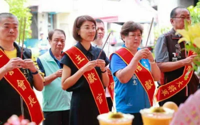 水里虎爺聖誕祈福遶境 縣長許淑華上香祈求地方順遂