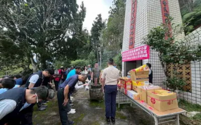 緬懷林業先賢 舉辦人倫分站榮民塔秋季祭典