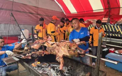 馬鳴山鎮安宮遶境吃飯擔熱鬧登場 萬人齊聚吃平安 傳承發揚五年千歲信仰民俗文化