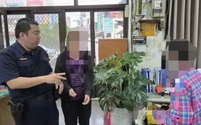 田尾老婦迷途騎到莿桐 警協助尋親助平安團聚