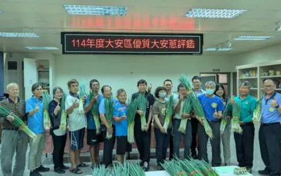 台中優質大安葱盛產期風味絕佳 農友黃加茵勇奪青葱冠軍