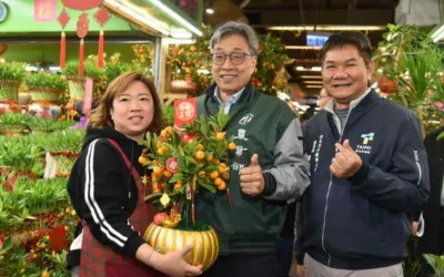 農曆年前視察花卉批發市場 農業部陳駿季部長關心年節花卉供應