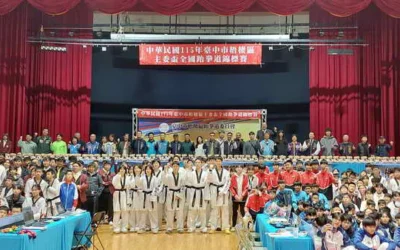 杭州亞運銀牌林唯均返母校傳承 首屆梧棲區主委盃跆拳道賽打造國際交流舞台