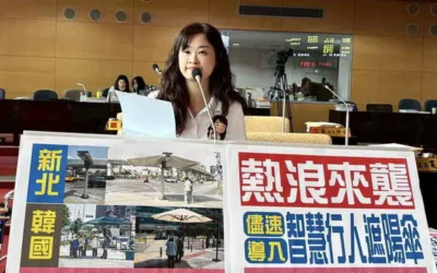 極端高溫衝擊 黃佳恬議員:籲導入「智慧行人遮陽傘」,打造友善步行環境
