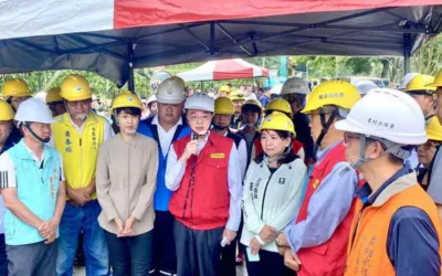 丹娜絲颱風及0709豪雨引發土石流災情 行政卓院長親赴現場勘災