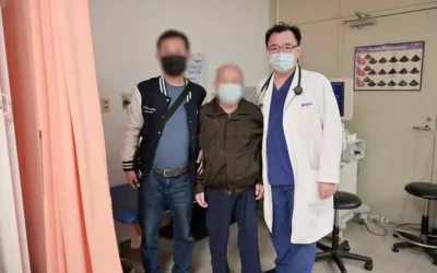 左腳掌劇痛發紫、 九旬爺爺左腿險截肢