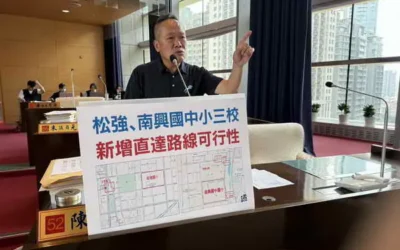 【北屯區新設松強、南興、廍子四校,市議員陳成添擔憂到校公車班次過少恐造成學生就學通行問題】