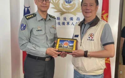中部地區後備指揮部政戰主任韓上校拜會彰化地區輔導幹部