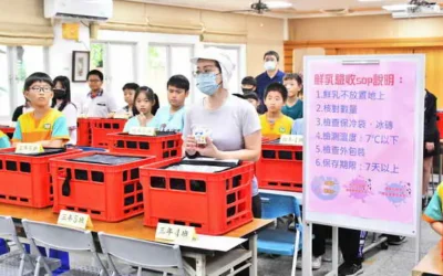 彰縣自籌八千萬推動「生生有鮮乳」政策 縣長至大成國小視察成果