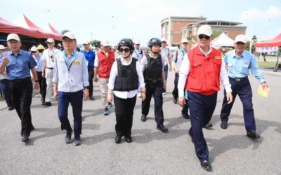 強化城市韌性!台中市長盧秀燕率隊實地視導防空演習