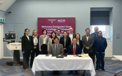 深化國際學術合作夥伴關係~中國醫藥大學中醫學院與澳洲西雪梨大學簽署雙邊合作協議並舉辦首次中醫藥雙邊研討會