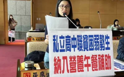 市議員張廖乃綸關切國中小學生營養午餐全面免費及廚餘去化議題