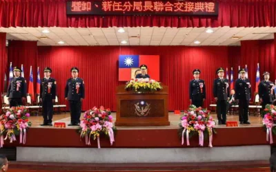 雲林縣警局主任秘書、督察長布達 虎尾、西螺、北港分局長交接